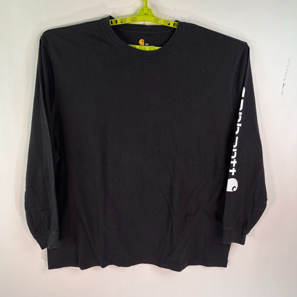 Carhartt Long Sleeve T Shirt Mens Size L Large Arm Graphic Hit